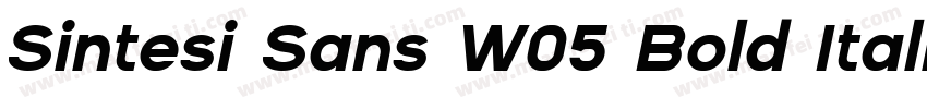 Sintesi Sans W05 Bold Italic字体转换